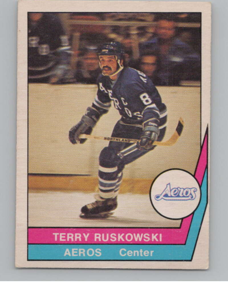 1977-78 O-Pee-Chee WHA #37 Terry Ruskowski  Houston Aeros  V99274 Image 1