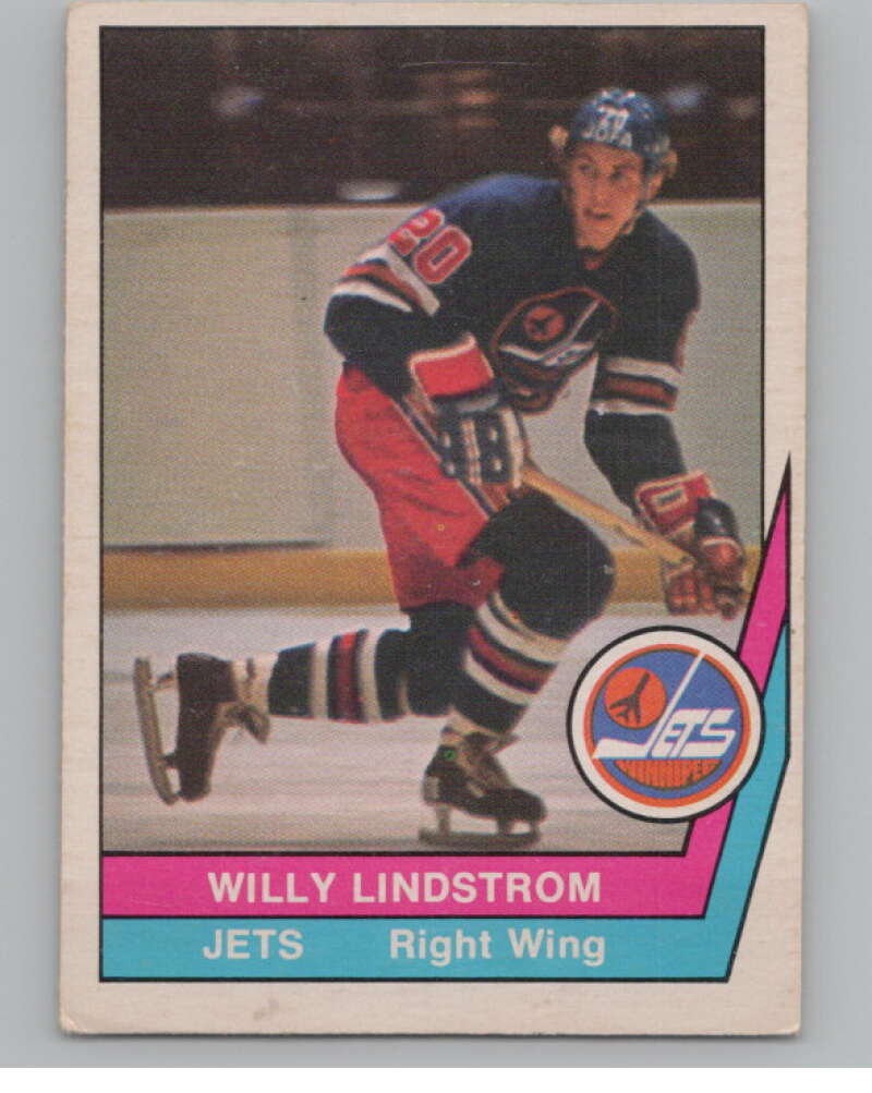 1977-78 O-Pee-Chee WHA #39 Willy Lindstrom RC Rookie  Jets  V99275 Image 1