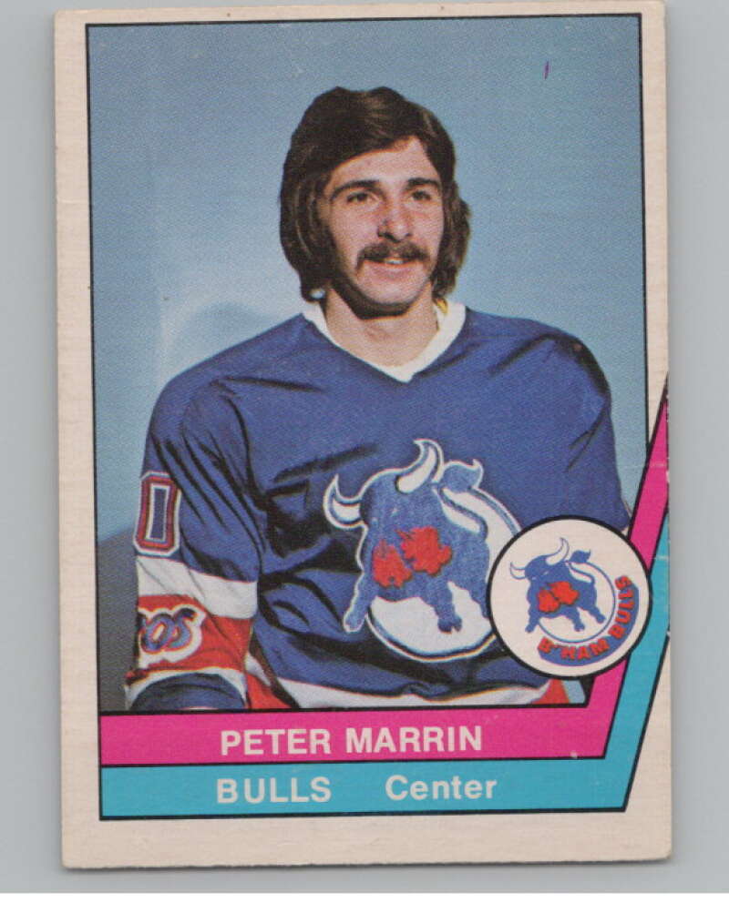 1977-78 O-Pee-Chee WHA #51 Peter Marrin  Birmingham Bulls  V99283 Image 1
