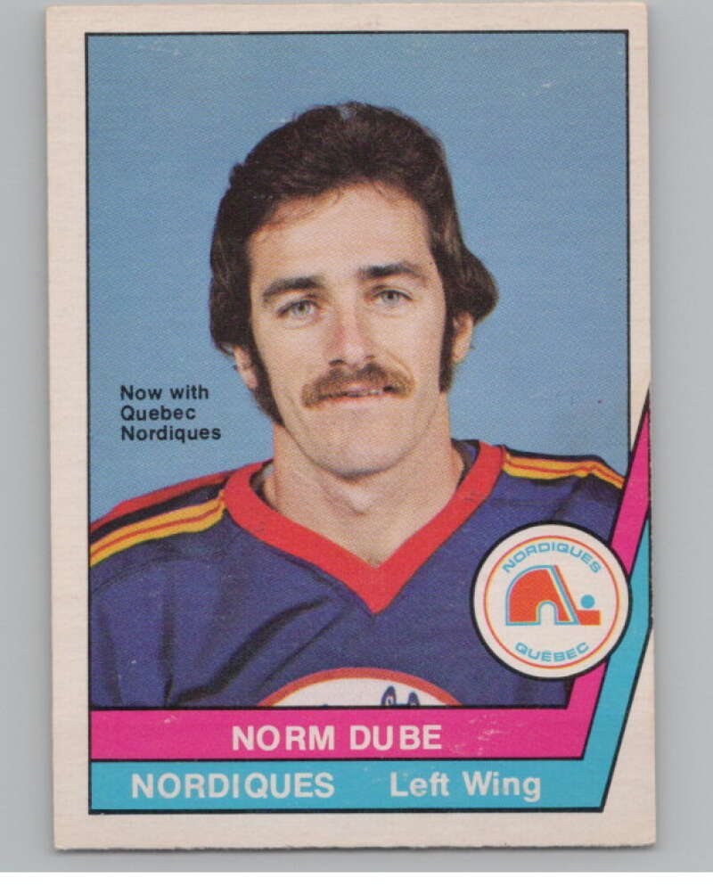 1977-78 O-Pee-Chee WHA #54 Norm Dube RC Rookie Nordiques  V99287 Image 1