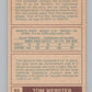 1977-78 O-Pee-Chee WHA #55 Tom Webster  New England Whalers  V99289 Image 2