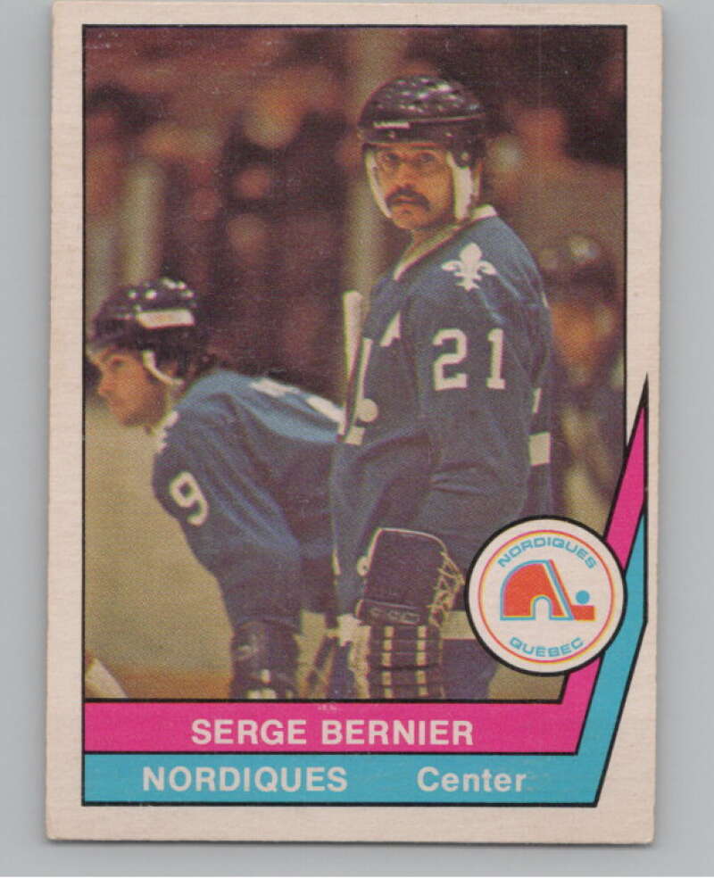 1977-78 O-Pee-Chee WHA #60 Serge Bernier  Quebec Nordiques  V99293 Image 1