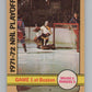 1972-73 O-Pee-Chee #7 Playoff Game 1  Boston Bruins/New York Rangers  V99308 Image 1