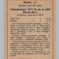 1972-73 O-Pee-Chee #7 Playoff Game 1  Boston Bruins/New York Rangers  V99308 Image 2