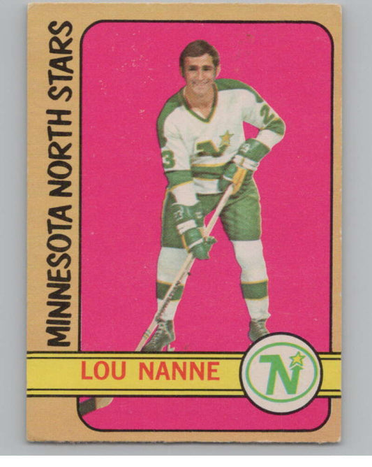 1972-73 O-Pee-Chee #10 Lou Nanne  Minnesota North Stars  V99311 Image 1