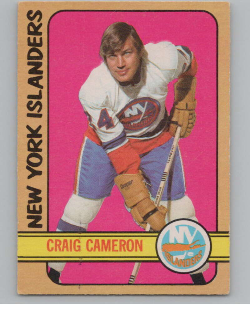 1972-73 O-Pee-Chee #13 Craig Cameron  RC Rookie New York Islanders  V99314 Image 1