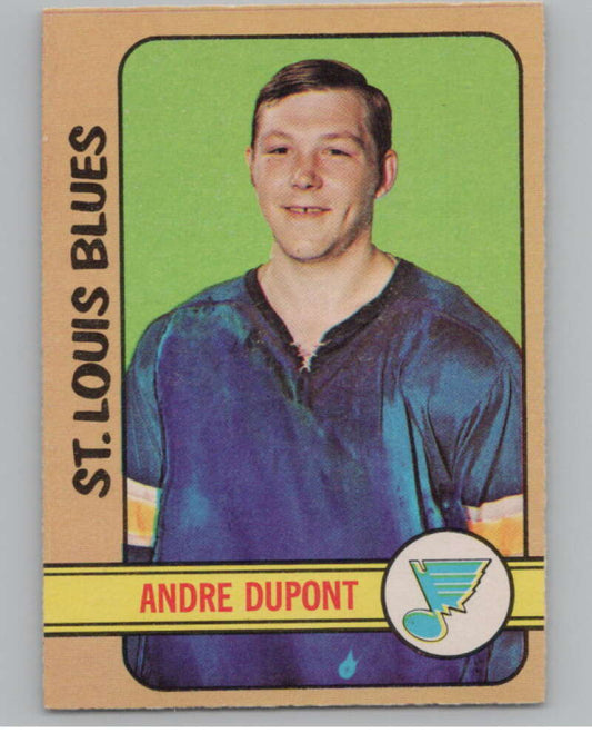 1972-73 O-Pee-Chee #16 Andre Dupont  RC Rookie St. Louis Blues  V99316 Image 1
