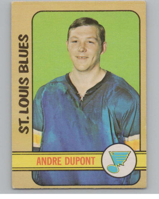 1972-73 O-Pee-Chee #16 Andre Dupont  RC Rookie St. Louis Blues  V99319 Image 1