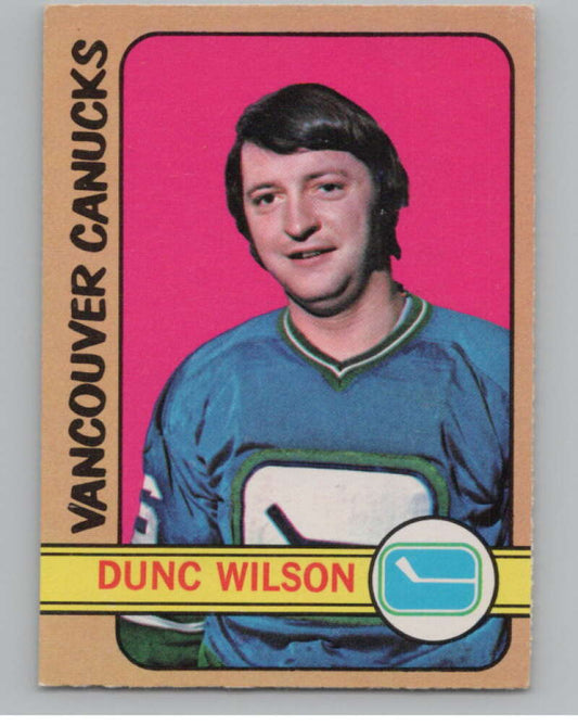 1972-73 O-Pee-Chee #18 Dunc Wilson  Vancouver Canucks  V99323 Image 1
