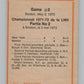 1972-73 O-Pee-Chee #20 Playoff Game 2  Boston Bruins/New York Rangers  V99325 Image 2