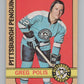 1972-73 O-Pee-Chee #34 Greg Polis  Pittsburgh Penguins  V99349 Image 1