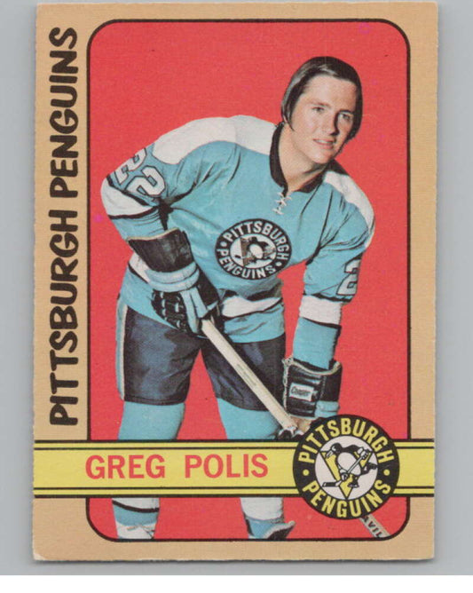 1972-73 O-Pee-Chee #34 Greg Polis  Pittsburgh Penguins  V99349 Image 1