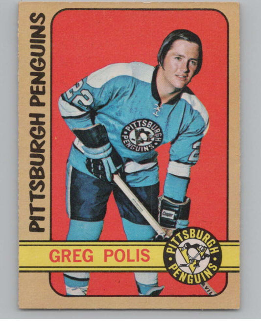 1972-73 O-Pee-Chee #34 Greg Polis  Pittsburgh Penguins  V99350 Image 1