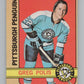 1972-73 O-Pee-Chee #34 Greg Polis  Pittsburgh Penguins  V99351 Image 1