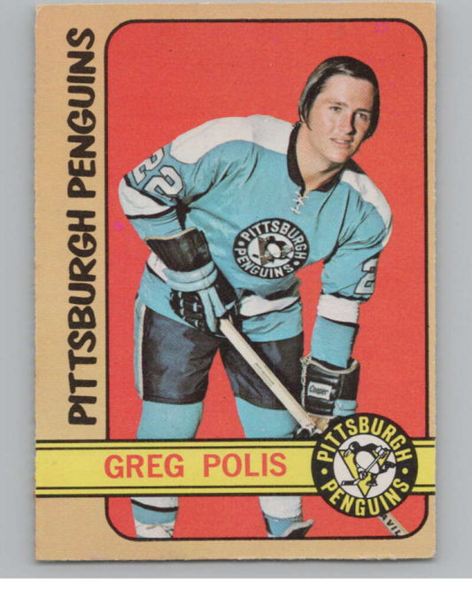 1972-73 O-Pee-Chee #34 Greg Polis  Pittsburgh Penguins  V99351 Image 1