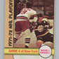 1972-73 O-Pee-Chee #38 Playoff Game 4  Boston Bruins/New York Rangers  V99358 Image 1