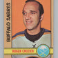 1972-73 O-Pee-Chee #50 Roger Crozier  Buffalo Sabres  V99375 Image 1