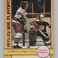 1972-73 O-Pee-Chee #63 Playoff Games 6 Bruins/Rangers  V99398 Image 1