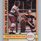 1972-73 O-Pee-Chee #63 Playoff Games 6 Bruins/Rangers  V99399 Image 1