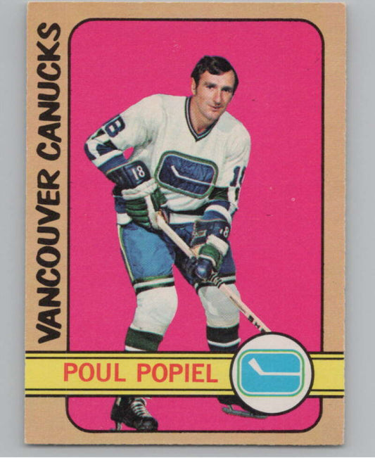 1972-73 O-Pee-Chee #67 Poul Popiel  Vancouver Canucks  V99403 Image 1