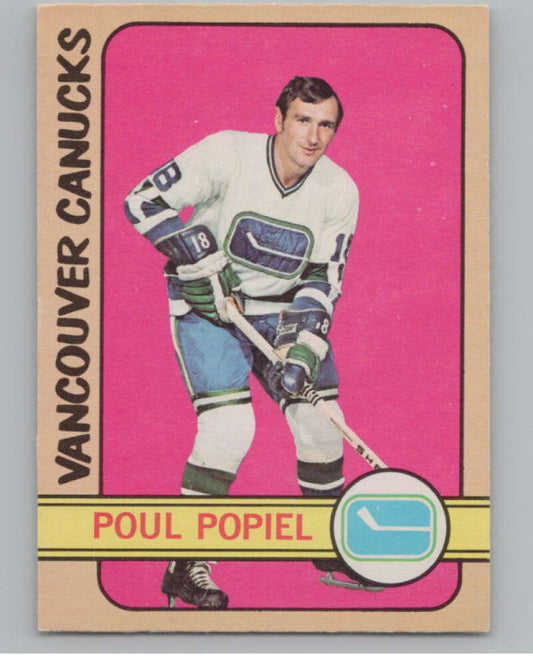 1972-73 O-Pee-Chee #67 Poul Popiel  Vancouver Canucks  V99404 Image 1