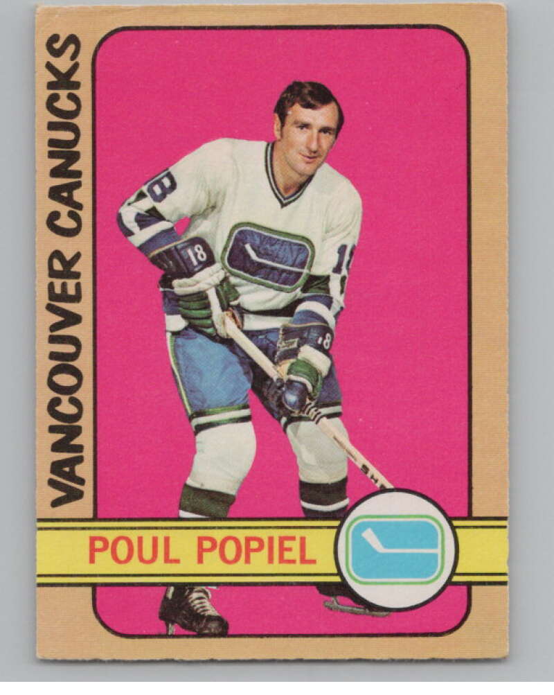 1972-73 O-Pee-Chee #67 Poul Popiel  Vancouver Canucks  V99405 Image 1