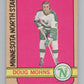 1972-73 O-Pee-Chee #75 Doug Mohns  Minnesota North Stars  V99420 Image 1