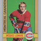 1972-73 O-Pee-Chee #77 Jacques Lemaire  Montreal Canadiens  V99423 Image 1