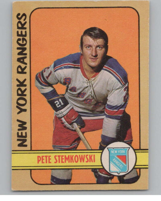 1972-73 O-Pee-Chee #78 Pete Stemkowski  New York Rangers  V99426 Image 1
