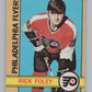 1972-73 O-Pee-Chee #80 Rick Foley  RC Rookie Philadelphia Flyers  V99430 Image 1