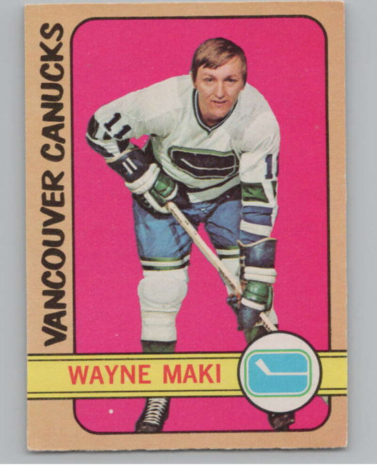1972-73 O-Pee-Chee #84 Wayne Maki  Vancouver Canucks  V99436 Image 1