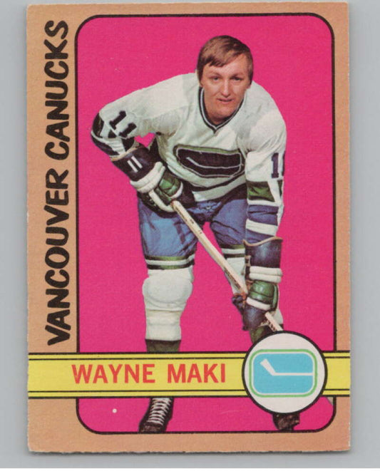 1972-73 O-Pee-Chee #84 Wayne Maki  Vancouver Canucks  V99437 Image 1