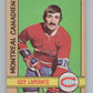 1972-73 O-Pee-Chee #86 Guy Lapointe  Montreal Canadiens  V99439 Image 1