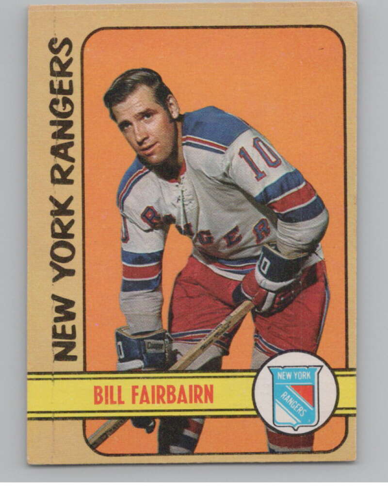 1972-73 O-Pee-Chee #87 Bill Fairbairn  New York Rangers  V99441 Image 1