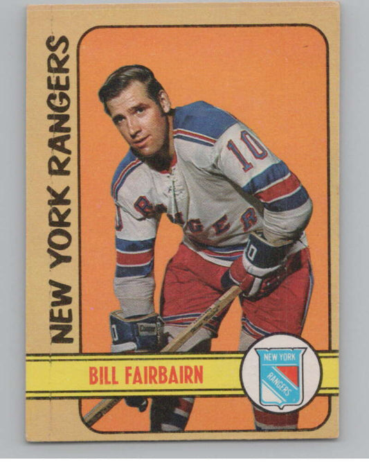 1972-73 O-Pee-Chee #87 Bill Fairbairn  New York Rangers  V99441 Image 1