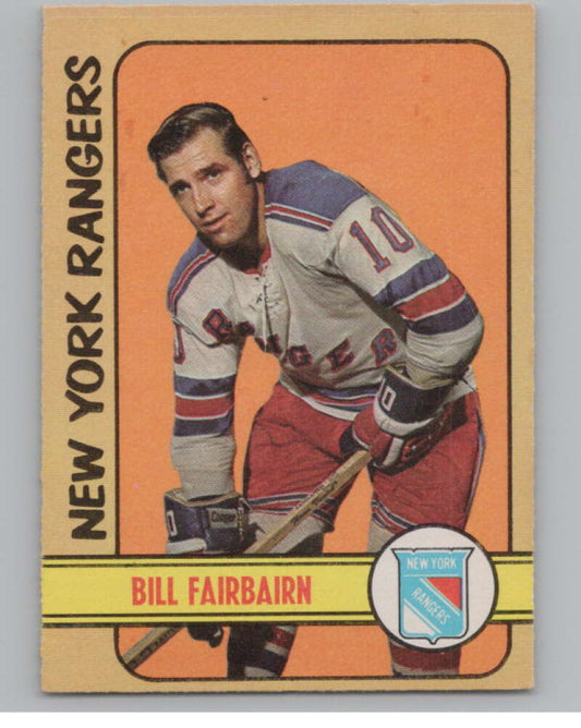 1972-73 O-Pee-Chee #87 Bill Fairbairn  New York Rangers  V99442 Image 1