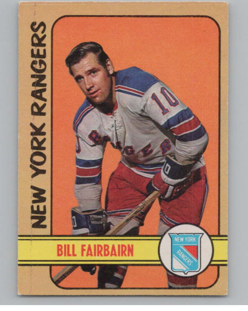 1972-73 O-Pee-Chee #87 Bill Fairbairn  New York Rangers  V99443 Image 1