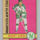 1972-73 O-Pee-Chee #101 Barry Gibbs  RC Rookie North Stars  V99465 Image 1