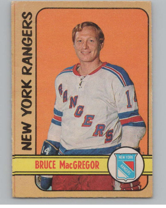 1972-73 O-Pee-Chee #103 Bruce MacGregor  New York Rangers  V99468 Image 1