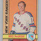 1972-73 O-Pee-Chee #103 Bruce MacGregor  New York Rangers  V99469 Image 1