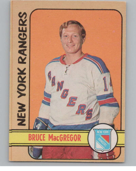 1972-73 O-Pee-Chee #103 Bruce MacGregor  New York Rangers  V99469 Image 1