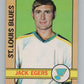 1972-73 O-Pee-Chee #107 Jack Egers  RC Rookie St. Louis Blues  V99475 Image 1