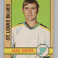 1972-73 O-Pee-Chee #107 Jack Egers  RC Rookie St. Louis Blues  V99476 Image 1