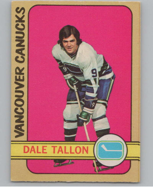 1972-73 O-Pee-Chee #121 Dale Tallon  Vancouver Canucks  V99491 Image 1