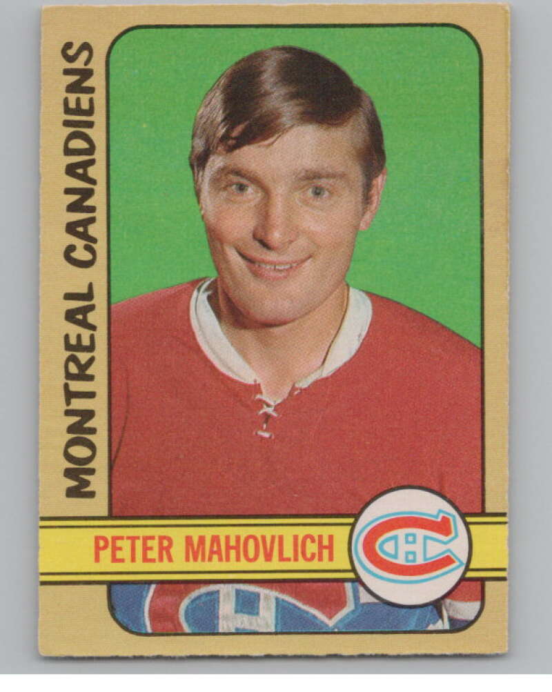 1972-73 O-Pee-Chee #124 Pete Mahovlich  Montreal Canadiens  V99495 Image 1