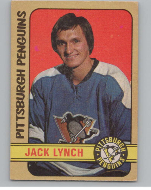 1972-73 O-Pee-Chee #160 Jack Lynch  RC Rookie Pittsburgh Penguins  V99535 Image 1