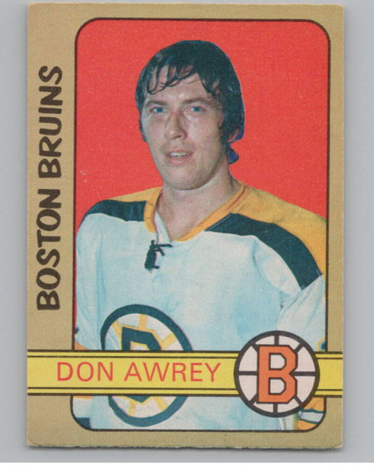 1972-73 O-Pee-Chee #170 Don Awrey  Boston Bruins  V99552 Image 1
