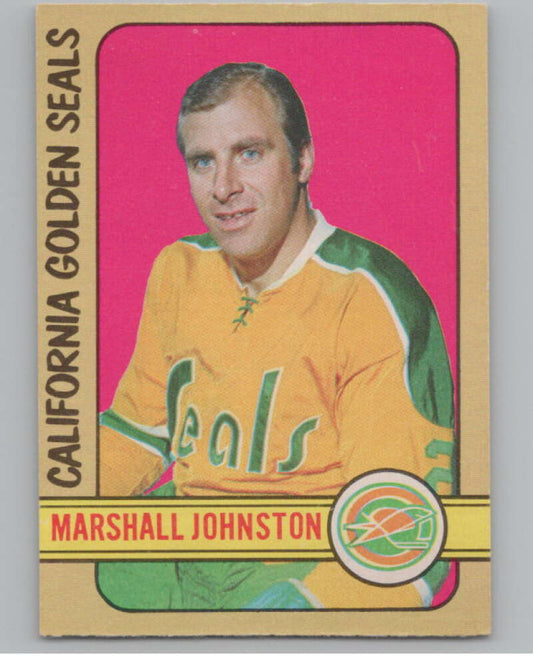 1972-73 O-Pee-Chee #171 Marshall Johnston RC Rookie Golden Seals  V99554 Image 1