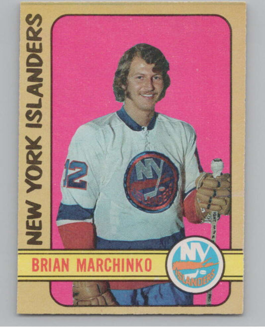 1972-73 O-Pee-Chee #179 Brian Marchinko  RC Rookie New York Islanders  V99569 Image 1
