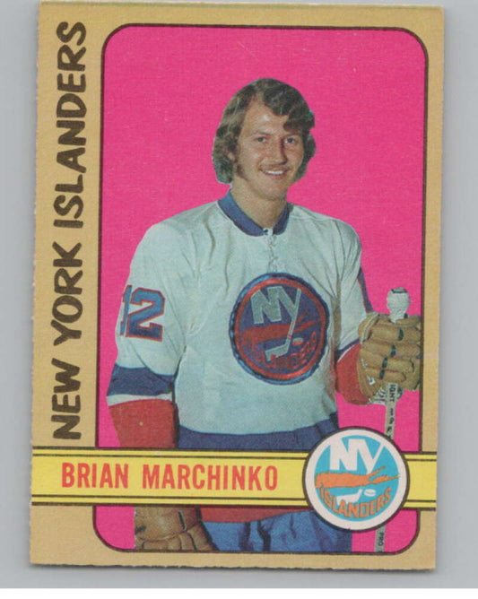 1972-73 O-Pee-Chee #179 Brian Marchinko  RC Rookie New York Islanders  V99570 Image 1
